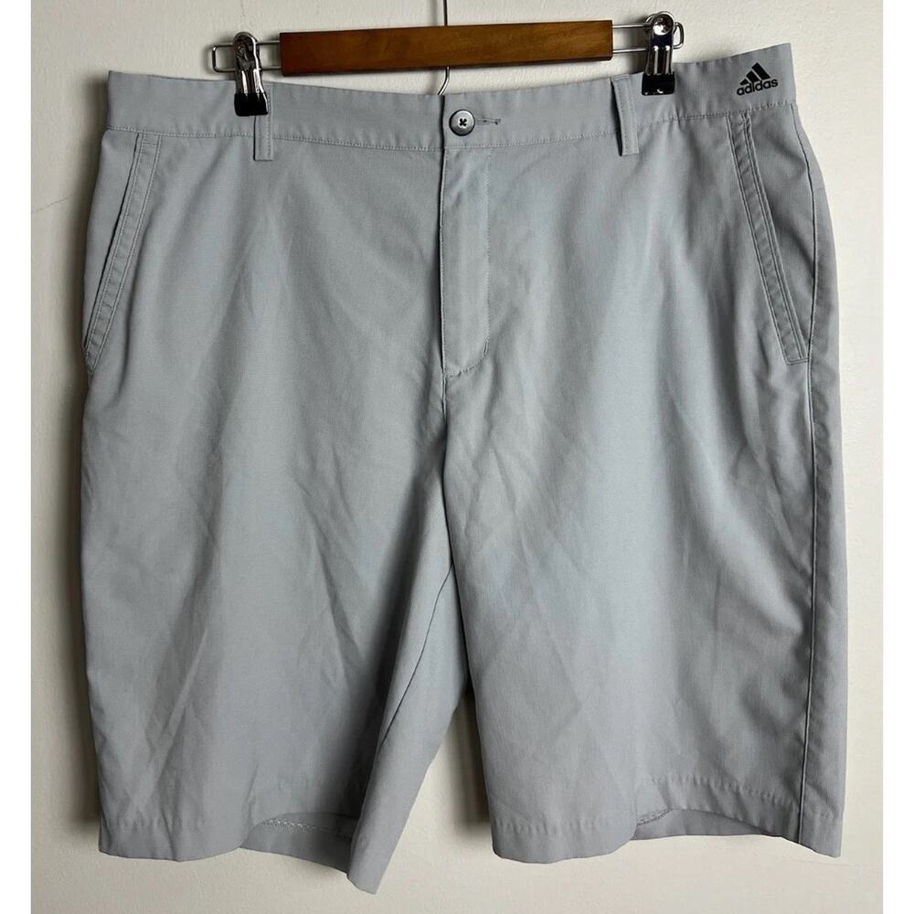Adidas Golf Gray Performance Shorts Lightweight Active Wear Size 36 Men’s